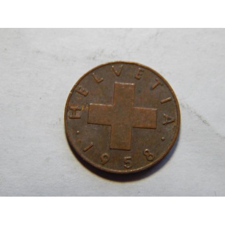 Švýcarsko 1 Rappen 1958 B XF č11314 