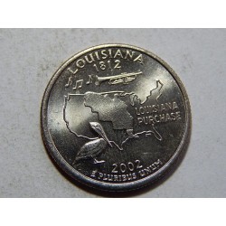 USA ¼ Dollar 2002 D Lousiana UNC č20142 