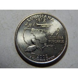 USA ¼ Dollar 2002 D Lousiana UNC č20165 