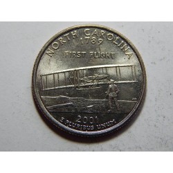 USA ¼ Dollar 2001 D North Carolina UNC č37078 