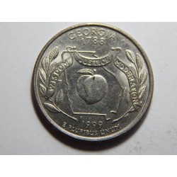 USA ¼ Dollar 1999 D Georgia UNC č22100 