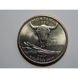 USA ¼ Dollar 2007 P Montana UNC č21869 