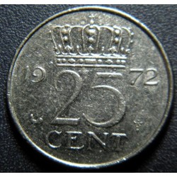 Nizozemí 25 Cents 1972 XF č33466