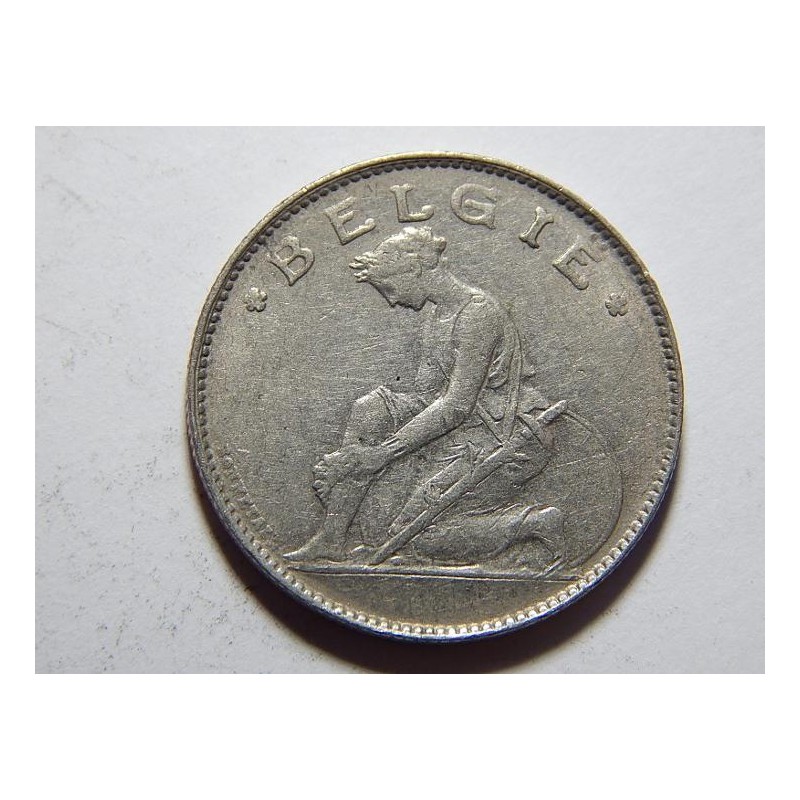 Belgie N. legenda 1 Francs 1922 XF č37530 Belgie N. legenda 1 Francs 1922 XF č37530