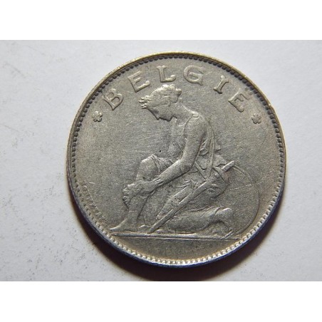 Belgie N. legenda 1 Francs 1922 XF č37530 