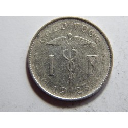Belgie N. legenda 1 Francs 1923 VF-XF č37107 
