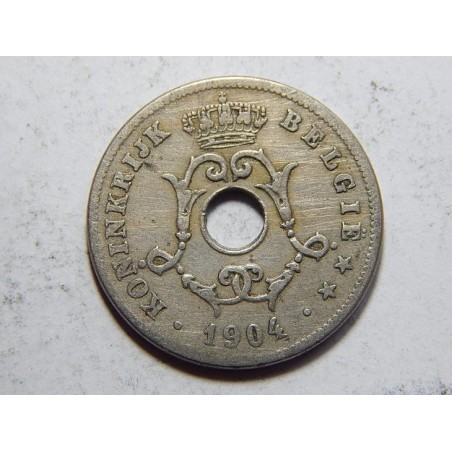 Belgie N. legenda 10 Centimes 1904 VF č37133 