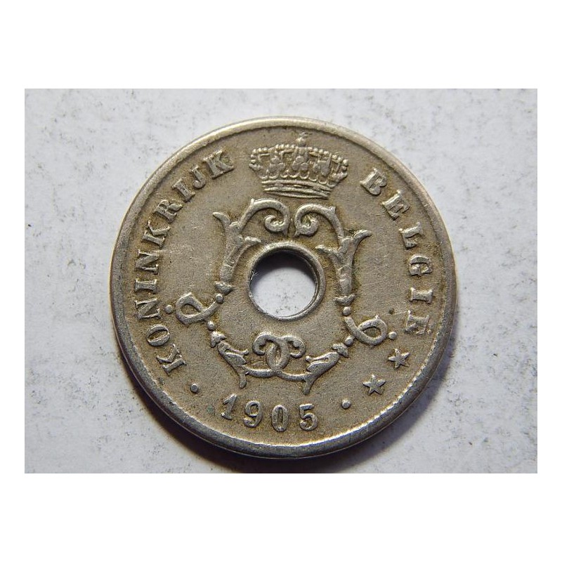 Belgie N. legenda 10 Centimes 1905 XF č37482 Belgie N. legenda 10 Centimes 1905 XF č37482