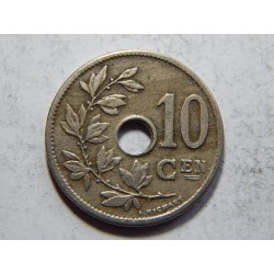 Belgie N. legenda 10 Centimes 1905 XF č37482 