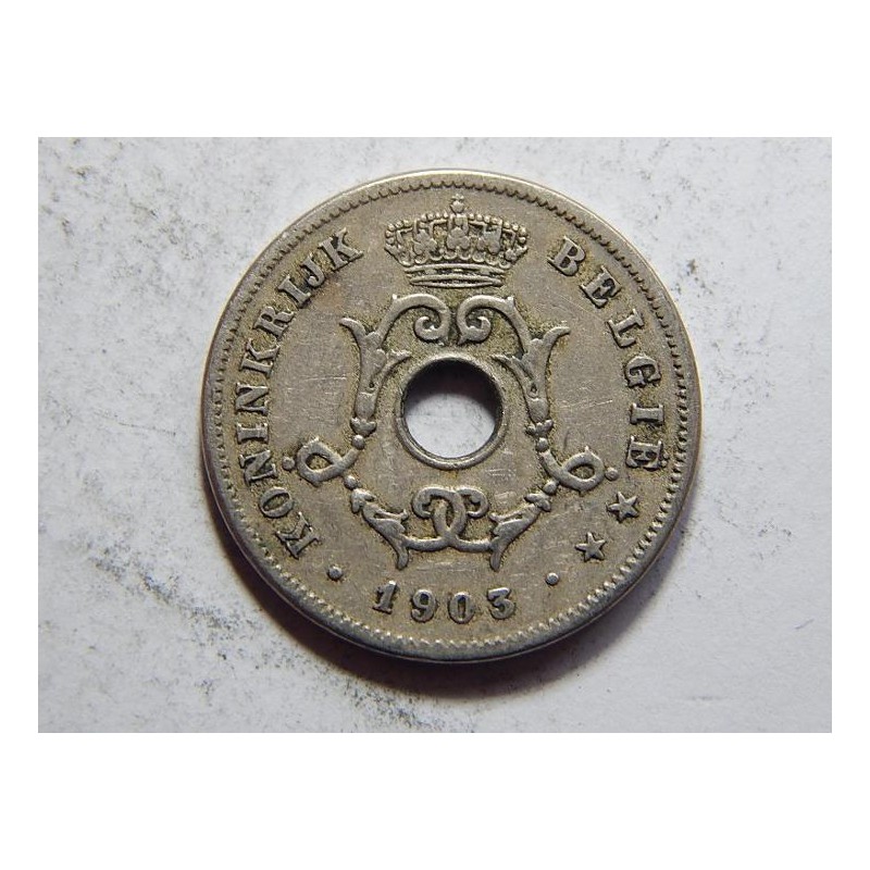 Belgie N. legenda 10 Centimes 1903 (small date) XF č37180 Belgie N. legenda 10 Centimes 1903 (small date) XF č37180