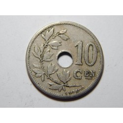 Belgie N. legenda 10 Centimes 1904 VF-XF č37486 