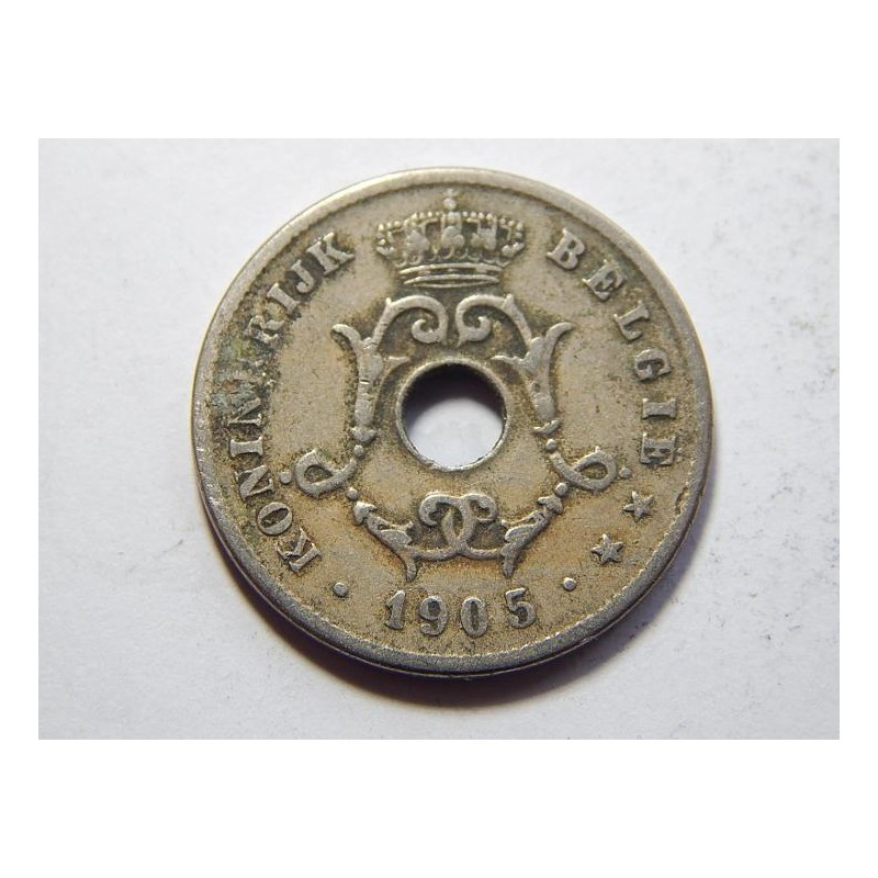Belgie N. legenda 10 Centimes 1905 VF-XF č37409 Belgie N. legenda 10 Centimes 1905 VF-XF č37409
