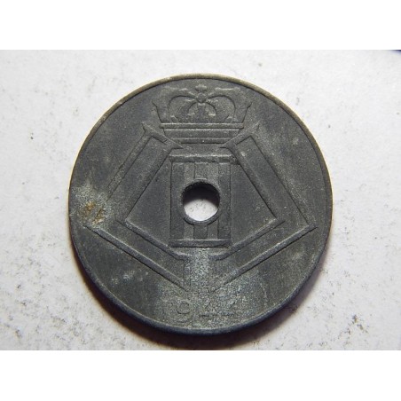 Belgie N. legenda 10 Centimes 1944 Zn VF č37175 