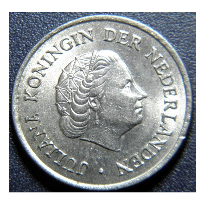 Nizozemí 25 Cents 1965 XF č33467 Nizozemí 25 Cents 1965 XF č33467
