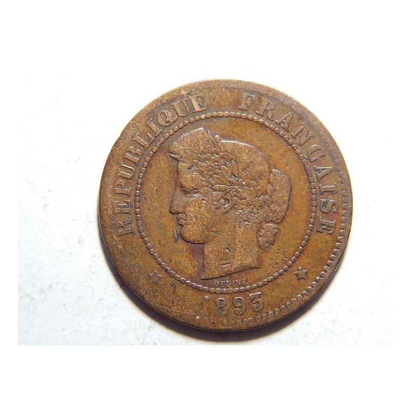 Francie 5 Centimes 1893 A F-VF č22331 Francie 5 Centimes 1893 A F-VF č22331