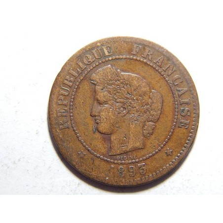 Francie 5 Centimes 1893 A F-VF č22331