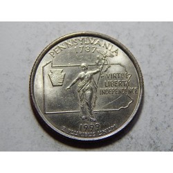 USA ¼ Dollar 1999 D Pensylvania UNC č37394 