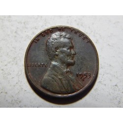 USA 1 Cent 1953 S XF č20980 