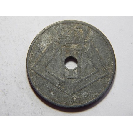 Belgie N. legenda 25 Centimes 1943 Zn VF č21932 