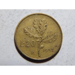 Italie 20 Lire 1957 XF č20885 