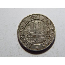 Belgie F. legenda 10 Centimes 1898 R XF č23032