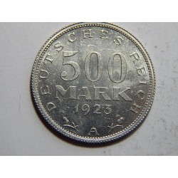 Německo Výmarsko 500 Mark 1923 A UNC č21824 