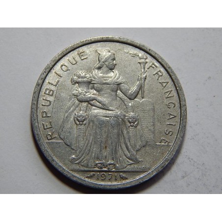 New Caledonia 2 Francs 1971 R XF-UNC č21854 