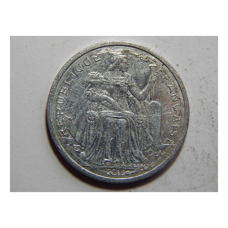 New Caledonia 2 Francs 2012 R VF č21826 New Caledonia 2 Francs 2012 R VF č21826