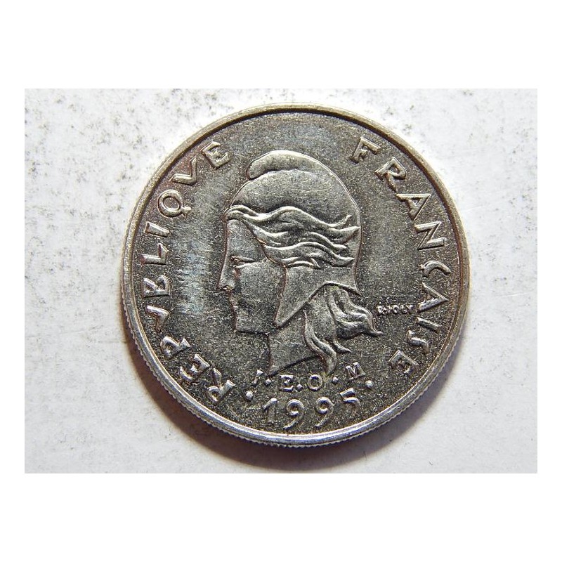 New Caledonia 10 Franc 1995 RR XF-UNC č21789 New Caledonia 10 Franc 1995 RR XF-UNC č21789