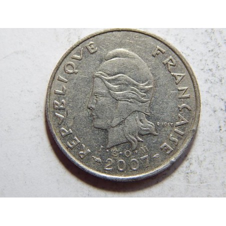 New Caledonia 10 Franc 2007 RR XF č21790 