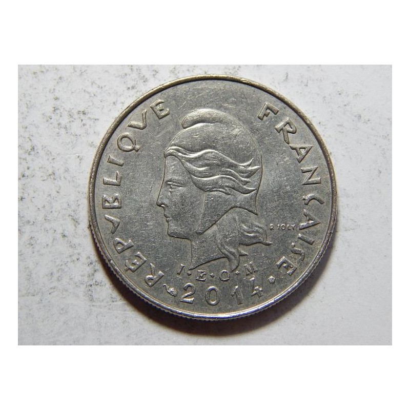 New Caledonia 10 Franc 2014 RR XF č21799 New Caledonia 10 Franc 2014 RR XF č21799