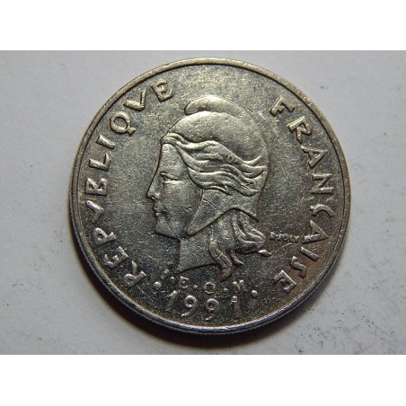 New Caledonia 20 Francs 1991 RR VF-XF č21861 