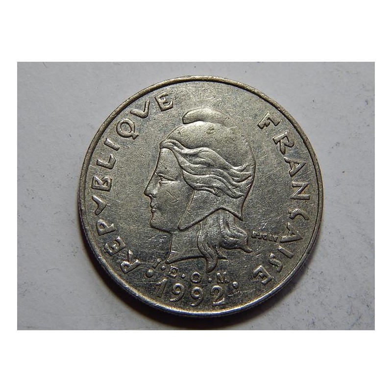 New Caledonia 20 Francs 1992 RR XF č21866 
