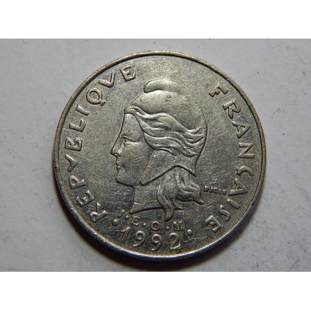 New Caledonia 20 Francs 1992 RR XF č21866 