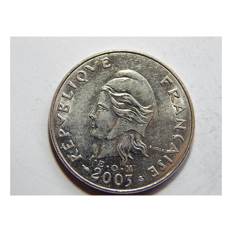New Caledonia 20 Francs 2003 RR XF-UNC č21858 New Caledonia 20 Francs 2003 RR XF-UNC č21858