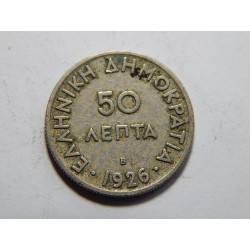 Řecko 50 Lepta 1926 B XF č21170 