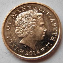 20511 Isle of Man 2 pence 2014 UNC RL č20531