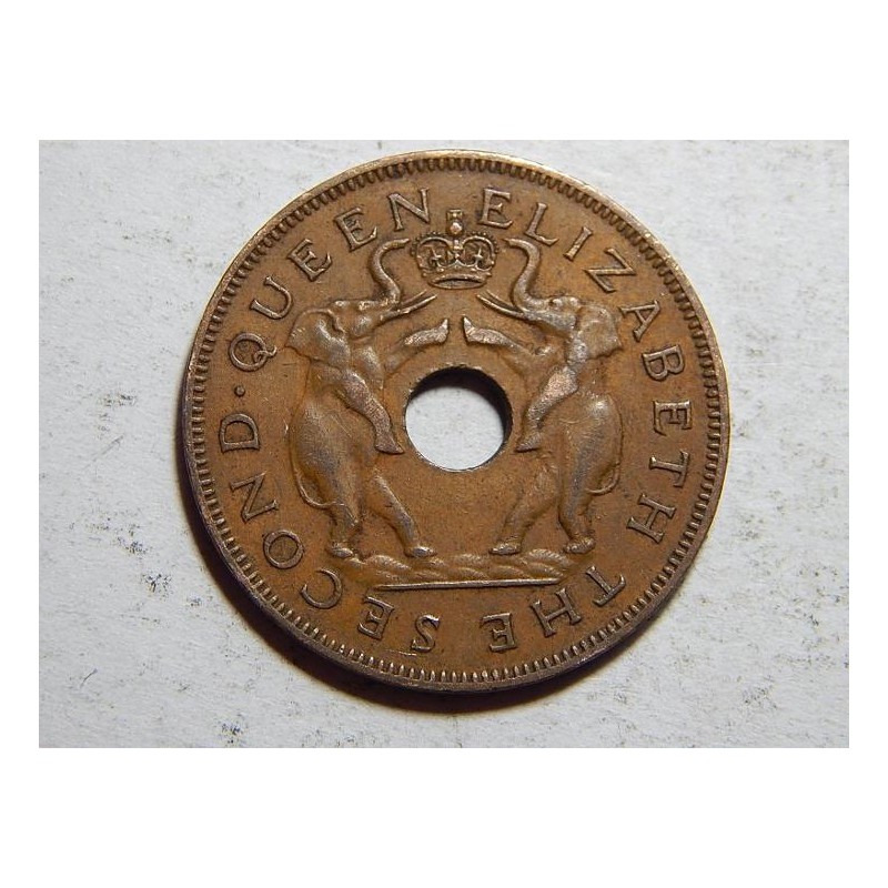 Rhodesia and Nyasaland 1 Penny 1958 R XF č25912 Rhodesia and Nyasaland 1 Penny 1958 R XF č25912
