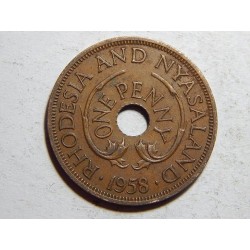 Rhodesia and Nyasaland 1 Penny 1958 R XF č25912