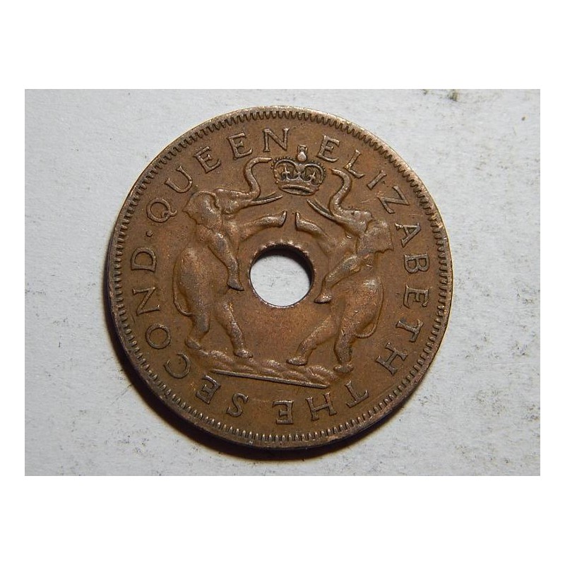 Rhodesia and Nyasaland 1 Penny 1956 R XF č25899 Rhodesia and Nyasaland 1 Penny 1956 R XF č25899
