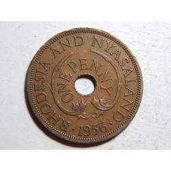 Rhodesia and Nyasaland 1 Penny 1956 R XF č25899