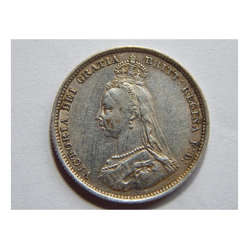 Anglie 1 Shilling 1887 Ag XF-UNC č00501 Anglie 1 Shilling 1887 Ag XF-UNC č00501