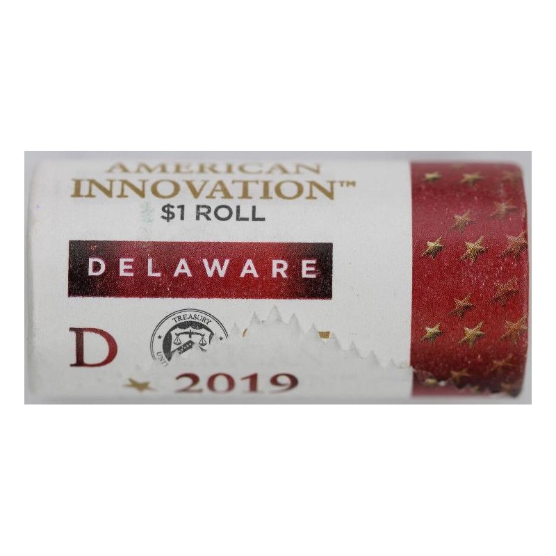 USA 1x mince 1 Dollar 2019 D Delaware Innovations Dollar BU čŠU003 USA 1x mince 1 Dollar 2019 D Delaware Innovations Dollar BU čŠU003