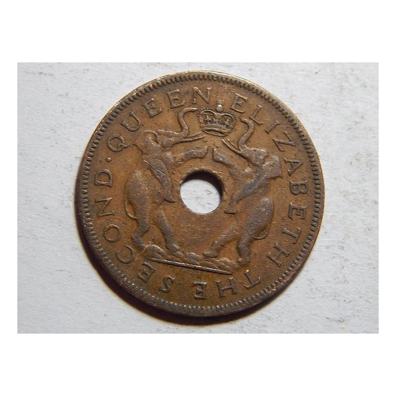Rhodesia and Nyasaland 1 Penny 1956 R VF č25908 Rhodesia and Nyasaland 1 Penny 1956 R VF č25908
