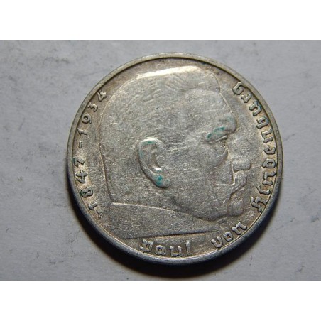 Německo 3. Říše 2 Mark 1937 F Ag XF č24099