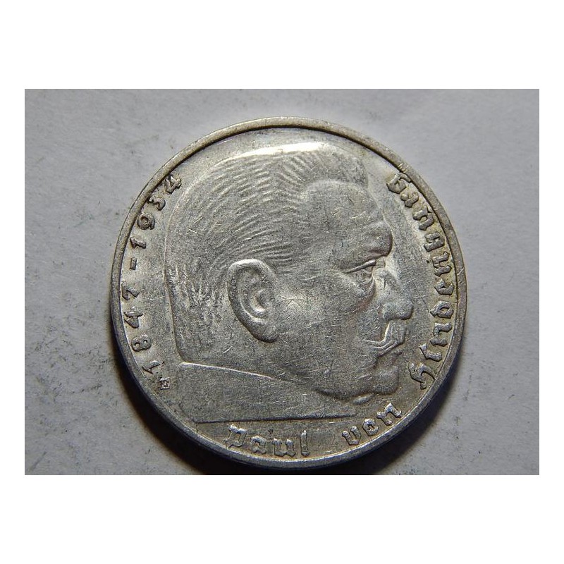 Německo 3. Říše 2 Mark 1938 E Ag XF-UNC č24161 Německo 3. Říše 2 Mark 1938 E Ag XF-UNC č24161