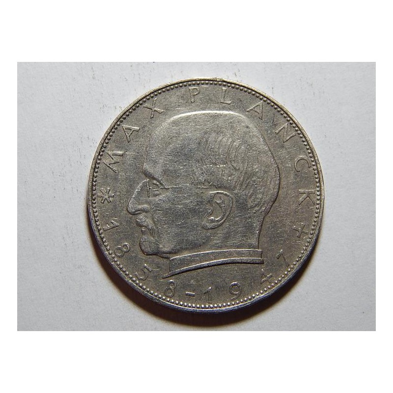 Německo BRD 2 Mark 1959 D Planck R XF č35993 Německo BRD 2 Mark 1959 D Planck R XF č35993