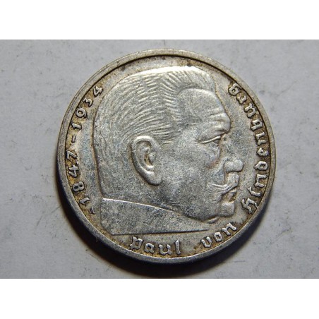 Německo 3. Říše 2 Mark 1939 A Ag XF č24367