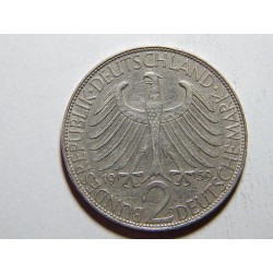 Německo BRD 2 Mark 1959 D Planck R XF č35993