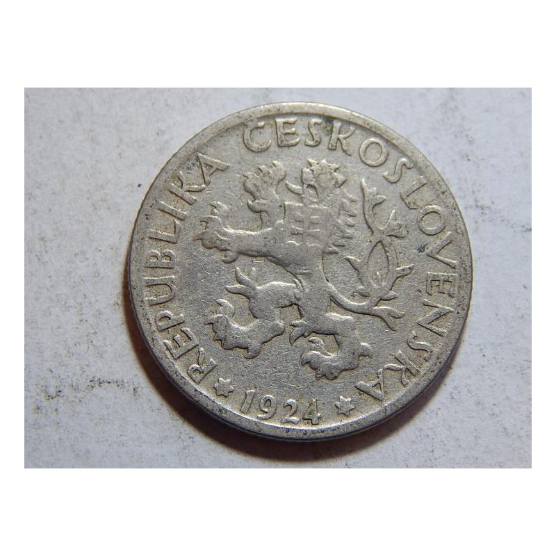 Československo 1 Koruna 1924 XF č29512 